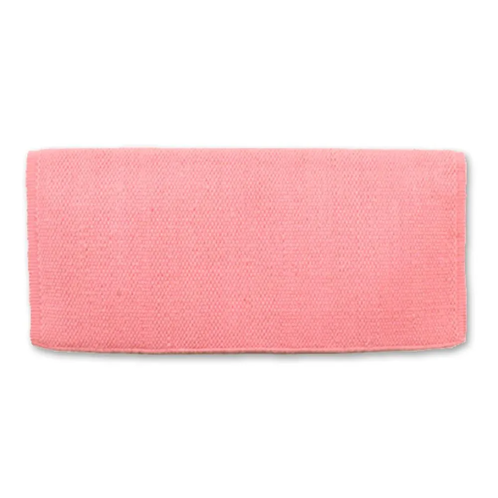 Mayatex 1314-75 San Juan Solid Sweet Pink 36x34 New Zealand Wool Saddle Blanket