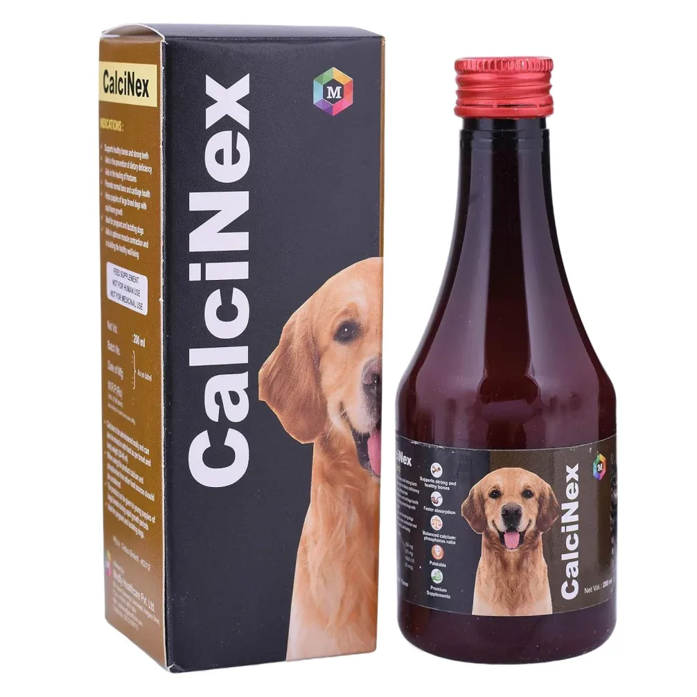 Medfly Healthcare CalciNex Syrup Calcium Supplement for Dogs and Cats (200ml)