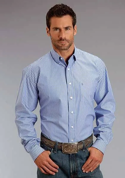 Mens Candy Stripe LS Snap Shirt