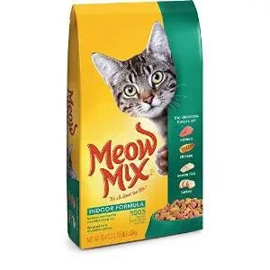Meow Mix Indoor Health Dry Cat Food-4/bag 3.15-lb-{L+1}