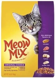 Meow-Mix Original Choice Dry Cat Food Chicken, Turkey, Salmon & Ocean Fish 16 lb