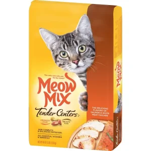Meow Mix Tender Centers Dry Cat Food - Salmon & White Meat Chicken, 3 lb