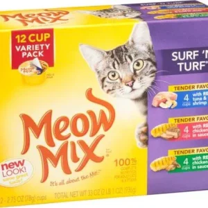 Meow Mix Tndr Fav Sfd Vrty 4-12pck {l-1} C= 799599