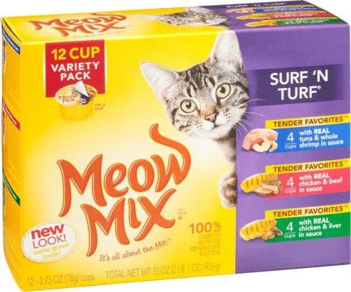 Meow Mix Tndr Fav Sfd Vrty 4-12pck {l-1} C= 799599 - Image 2