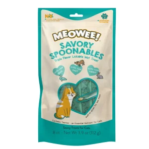 Meowee! Savory Spoonables Cat Treats Duck, Beef, & Rabbit 3.9 oz