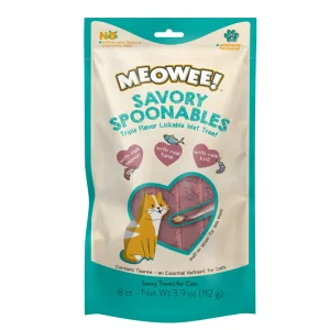 Meowee! Savory Spoonables Cat Treats Salmon, Tuna, & Krill 3.9 oz