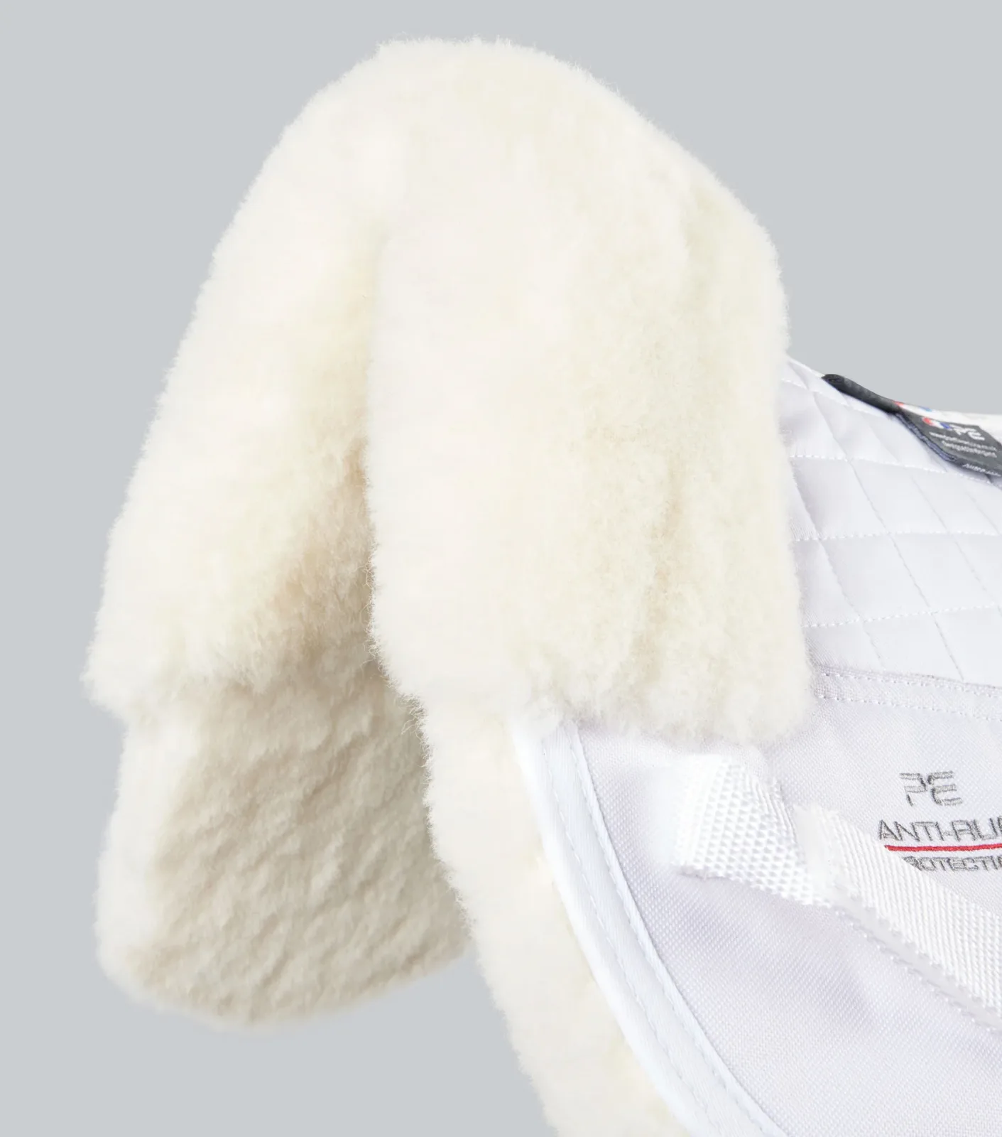 Merino Wool Saddle Pad - Half Pad White/Natural Wool - Image 2