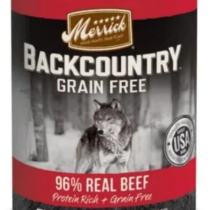 Merrick Backcountry 96% Real Beef Recipe Dog 12/12.7oz {L-1} 295188