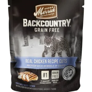 Merrick Backcountry Grain-Free Real Chicken Cuts in Gravy Wet Cat Food, 3 oz, 24 ct