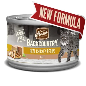 Merrick Backcountry Grain-Free Real Chicken Pate Wet Cat Food, 3 oz each, Case of 24