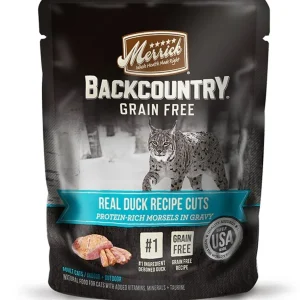 Merrick Backcountry Grain-Free Real Duck Cuts in Gravy Wet Cat Food, 3 oz, 24 ct
