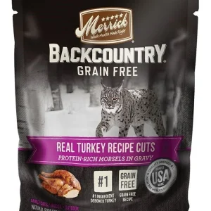 Merrick Backcountry Grain-Free Real Turkey Cuts in Gravy Wet Cat Food, 3 oz, 24 ct