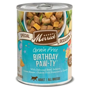 Merrick Birthday Paw-ty Wet Dog Food, 12.7 oz each, Case of 12