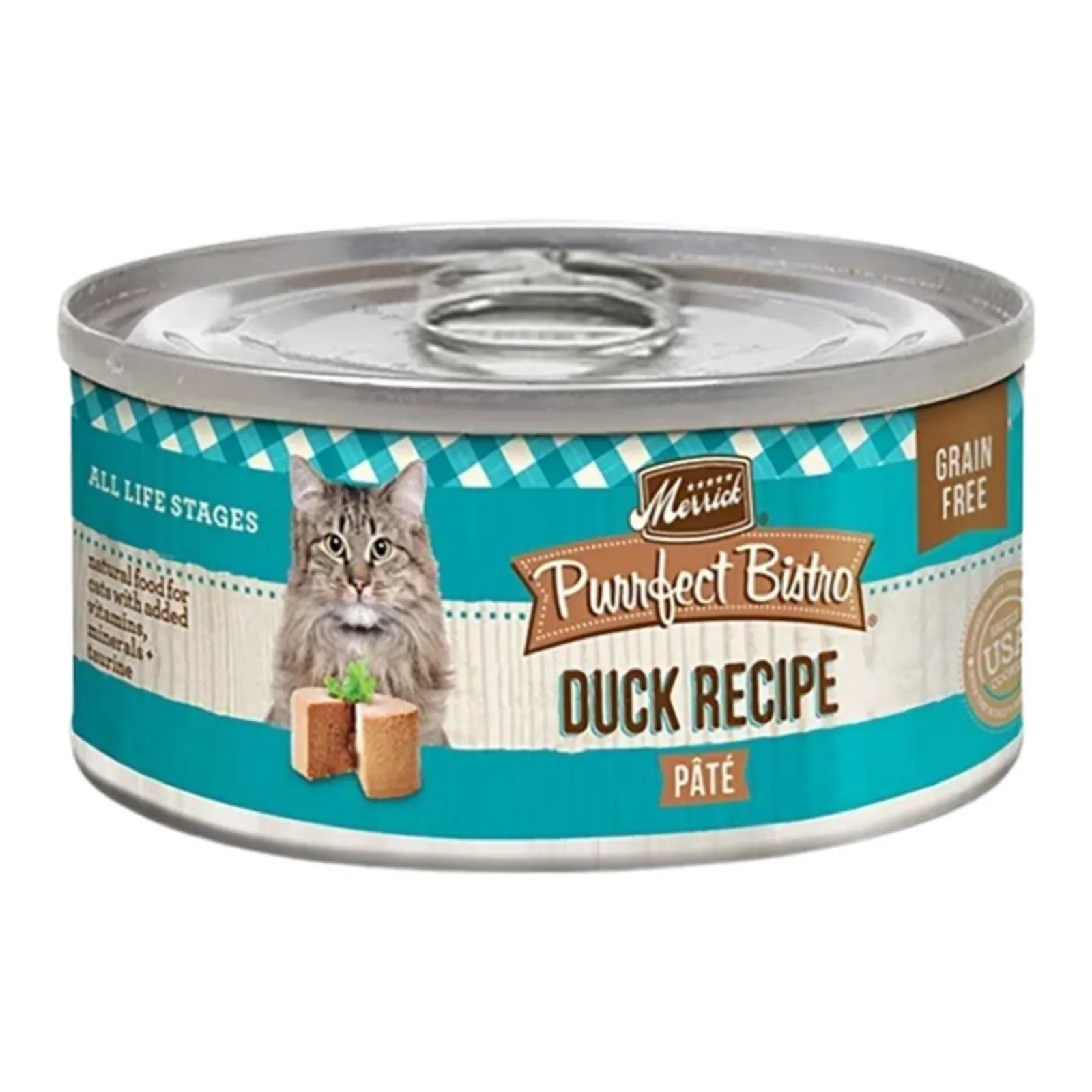 Merrick Cat Purrfect Bistro Bistro Duck Pate, 3 oz each, Case of 24