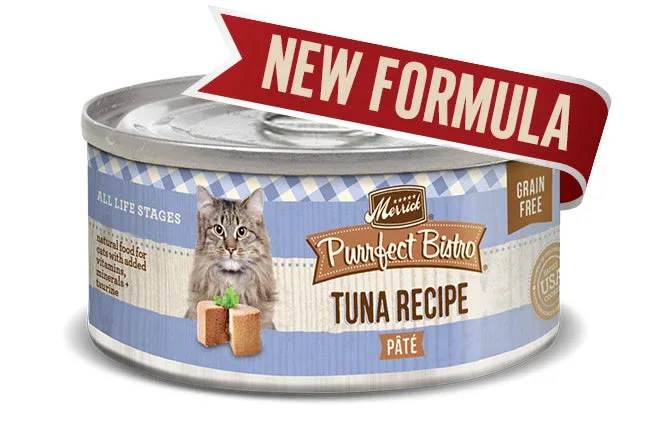 Merrick Cat Purrfect Bistro Tuna Pate, 3 oz each, Case of 24