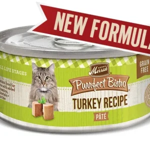 Merrick Cat Purrfect Bistro Turkey Pate, 3 oz each, Case of 24