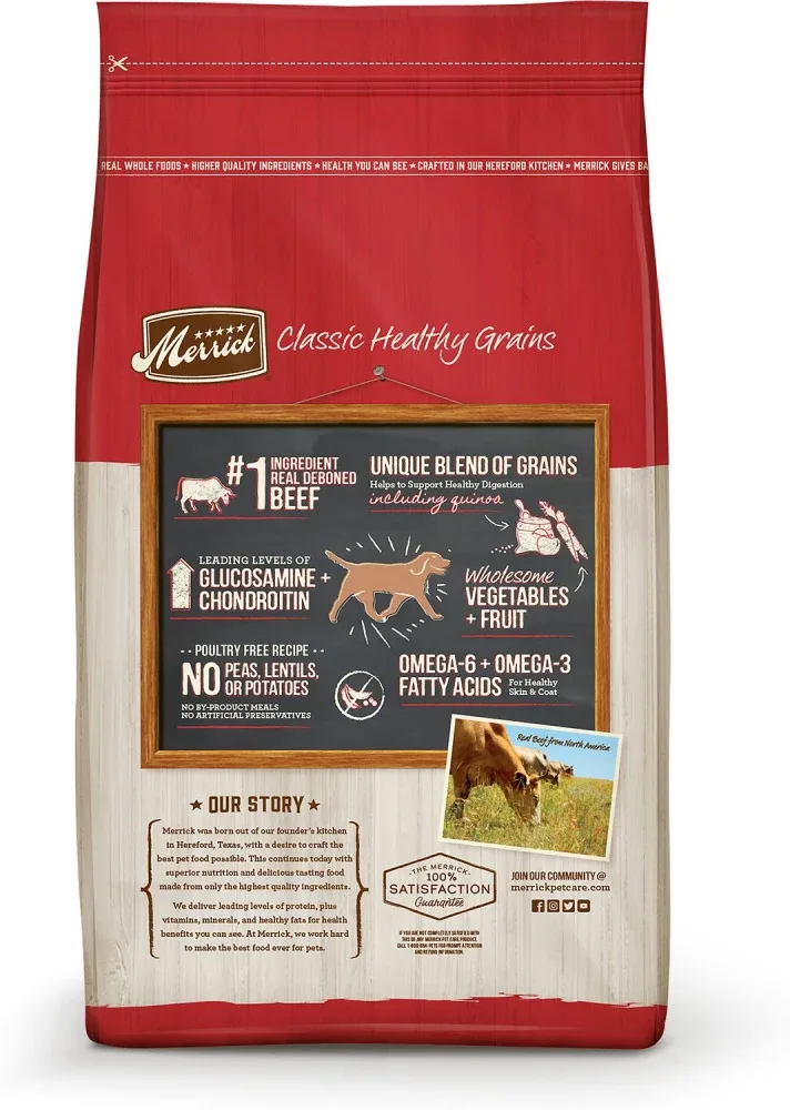 Merrick Classic Beef & Brown Rice Recipe with Ancient Grains Dry Dog Food - Image 2