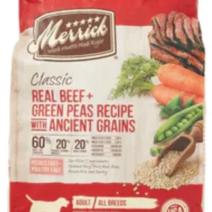 Merrick Classic Canine Beef + Brown Rice with Healthy Ancient Grains - 25lb Bag