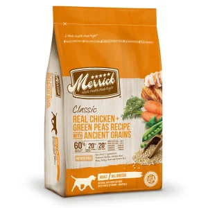 Merrick Classic Real Chicken And Green Peas Recipe With Ancient Grains, 12 lb
