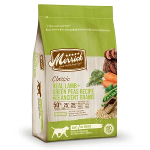 Merrick Classic Real Lamb And Green Peas Recipe With Ancient Grains, 12 lb