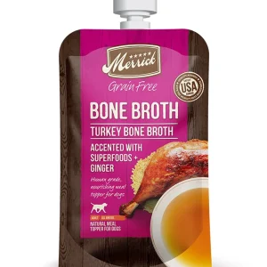 Merrick Dog Bone Broth Grain-Free Turkey 7 oz. 14 ct