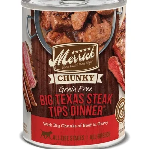 Merrick Dog Chunky Big Texas Steak, 12.7 oz each, Case of 12