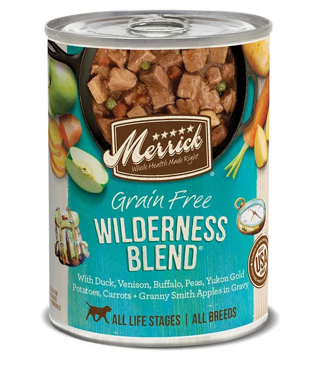 Merrick Dog Classic Wilderness Blend, 12.7 oz each, Case of 12