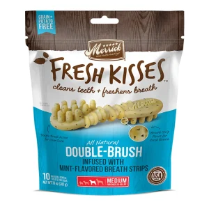 Merrick Dog Fresh Kisses Mint Strips Medium, 6 oz 6 ct