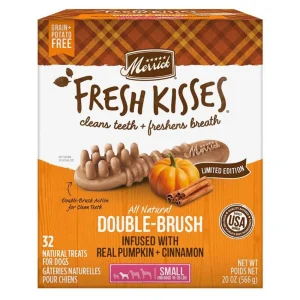 Merrick Dog Fresh Kisses Seasonal Pumpkin Cinnamon Small, 32-Count