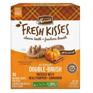 Merrick Dog Fresh Kisses Seasonal Pumpkin Cinnamon X-Small, 70-Count