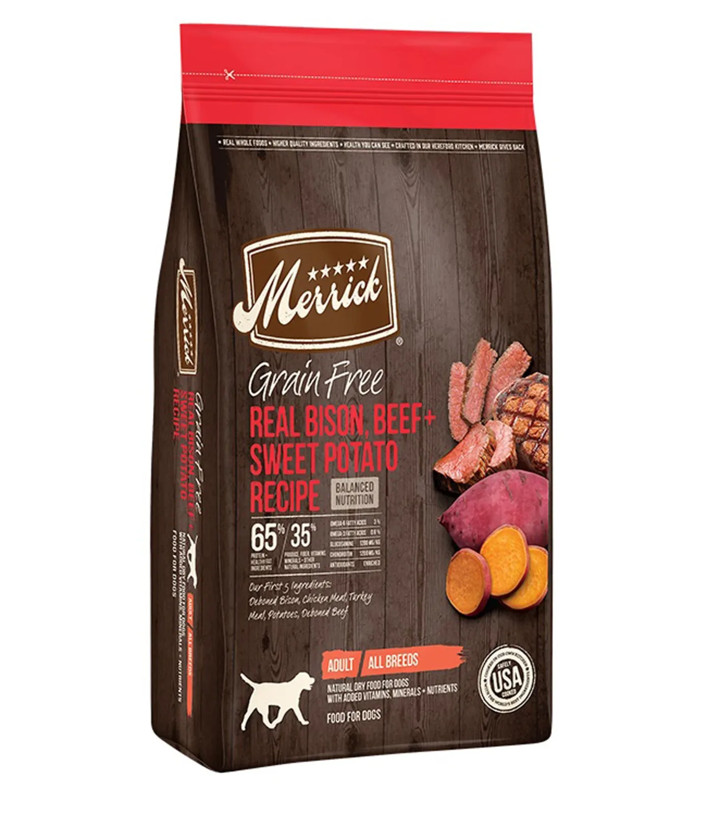 Merrick Dog Grain-Free Bison Beef And Sweet Potato, 4 lb