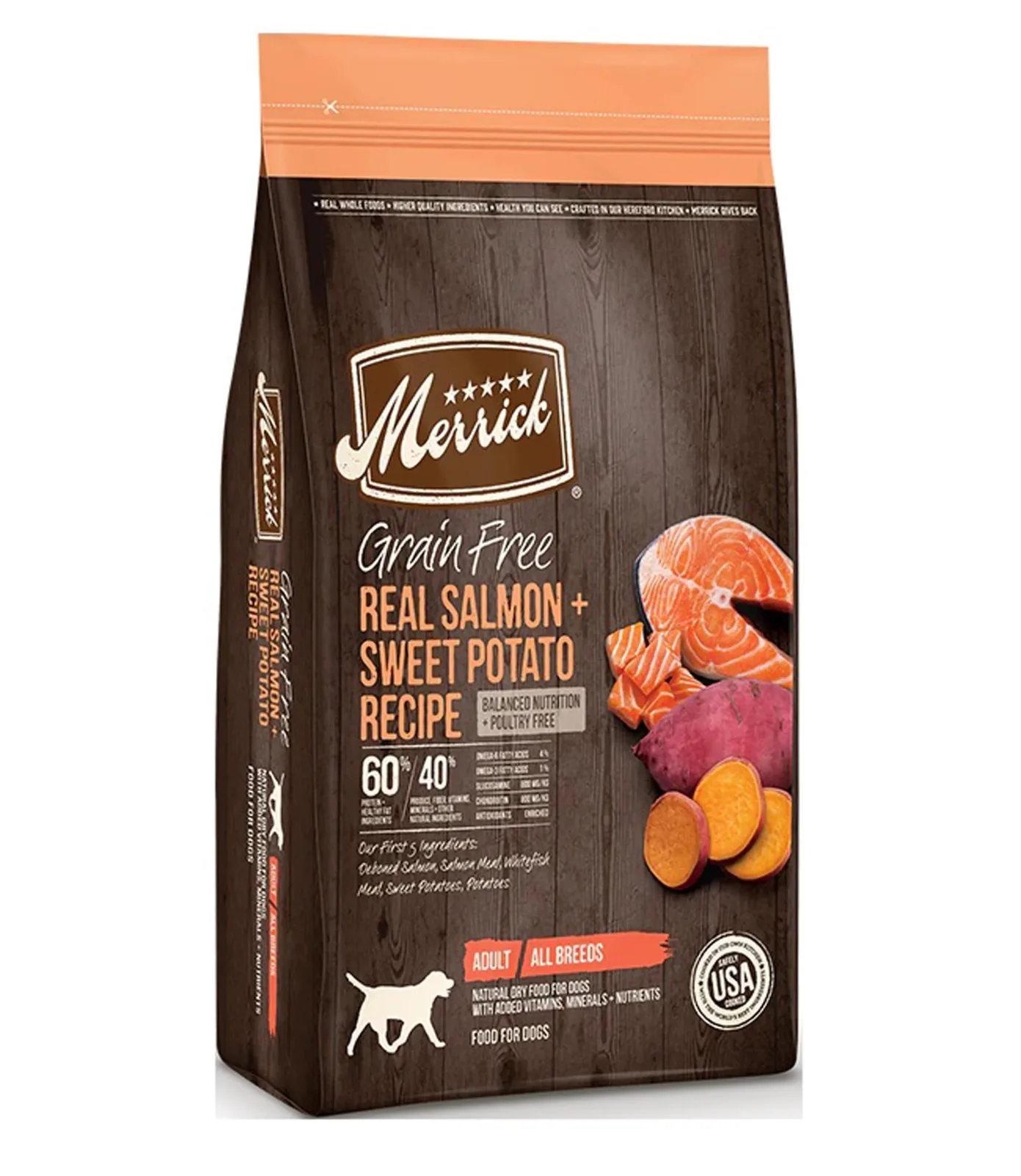 Merrick Dog Grain-Free Salmon And Sweet Potato, 10 lb