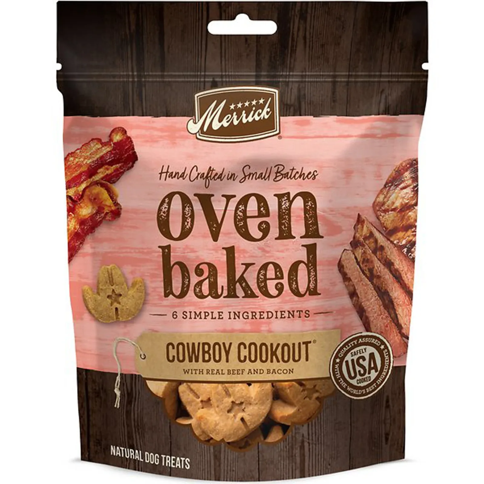 Merrick Dog Oven Baked Cowboy Cookout Beef, 11 oz each, Case of 6
