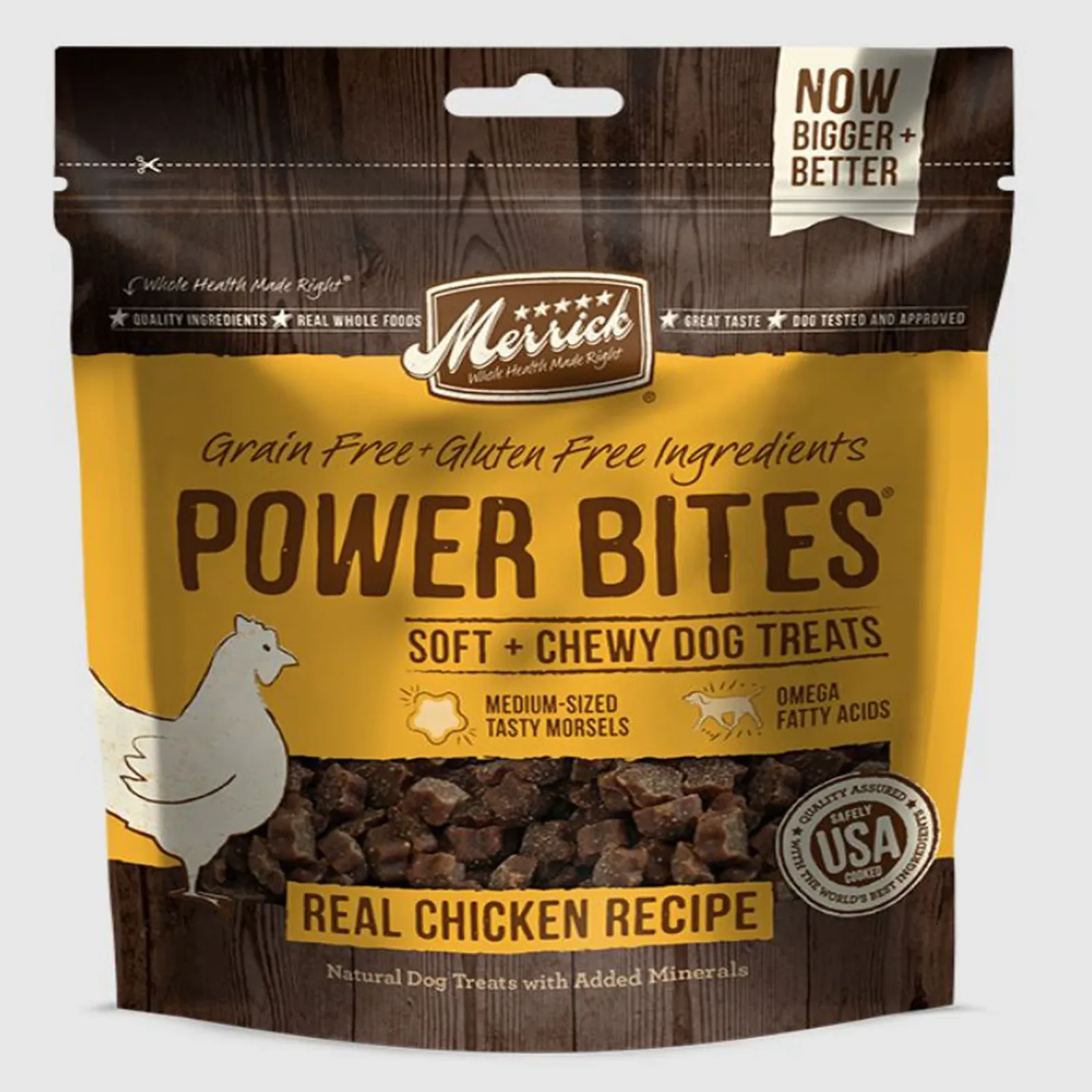Merrick Dog Power Bites Big Chicken, 14 oz each, Case of 4