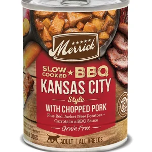 Merrick Dog Slow-Cooked Grain-Free Kansas Style Pork, 12.7 oz each, Case of 12