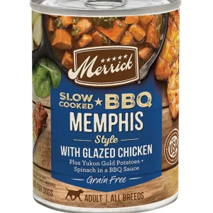 Merrick Dog Slow-Cooked Grain-Free Memphis Style Chicken, 12.7 oz each, Case of 12
