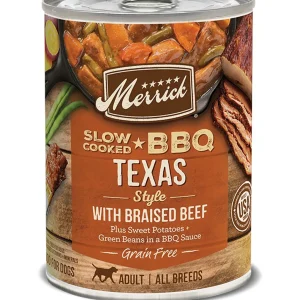 Merrick Dog Slow-Cooked Grain-Free Texas Style Beef, 12.7 oz each, Case of 12
