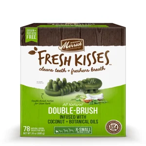 Merrick Fresh Kisses Coconut + Botanical Oils Extra Small Dog Dental Dog Treats 24 oz