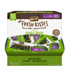 Merrick Fresh Kisses Coconut + Botanical Oils For Large Dogs (70+ Lbs), 12-Count