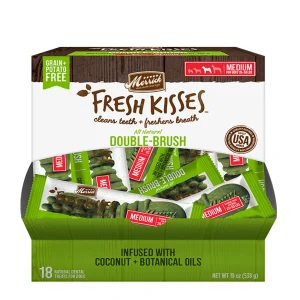 Merrick Fresh Kisses Coconut + Botanical Oils For Medium Dogs (30-70 lb), 18-Count