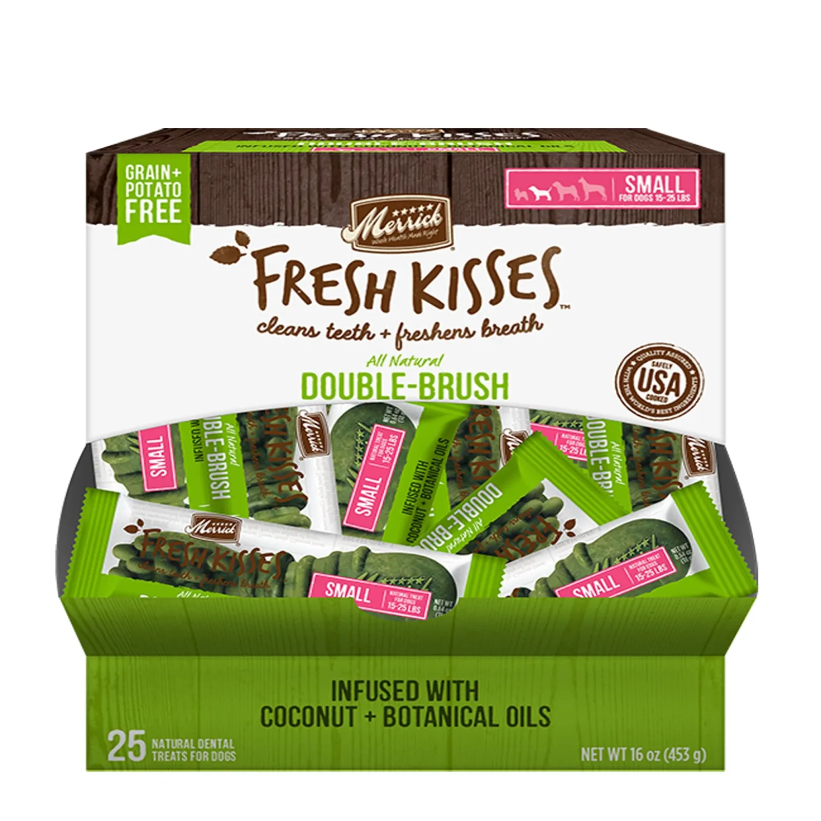 Merrick Fresh Kisses Coconut + Botanical Oils For Small Dogs (17-30 lb), 25-Count