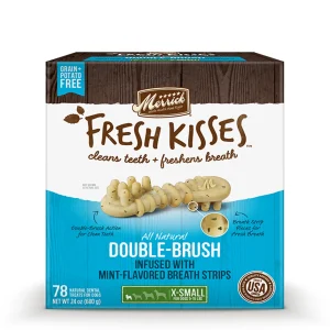 Merrick Fresh Kisses Mint Breath Strips For Extra Small Dogs (7-17 lb), 24 oz