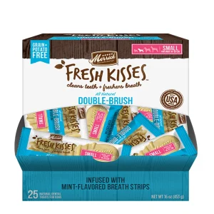 Merrick Fresh Kisses Mint Breath Strips For Small Dogs (17-30 lb)