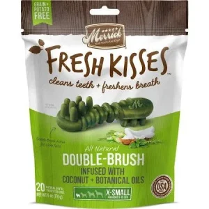 Merrick Fresh Kisses Xsmall Coconut Oil/Botanical 20ct Bag {L+1x} 295781