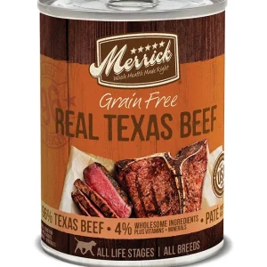Merrick Grain-Free Real Texas Beef Canned Dog Foods, 12.7 oz each, Case of 12