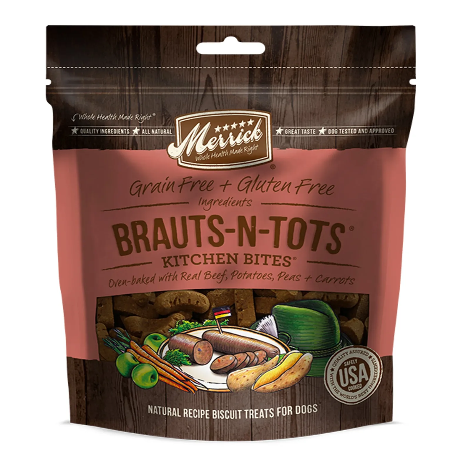Merrick Kitchen Bites Brauts-N-Tots 9 oz