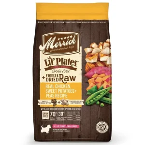 Merrick Lil' Plates Grain Free Chicken And Sweet Potato Recipe With Raw Bites Dry Dog Food-10-lb-{L-1x}