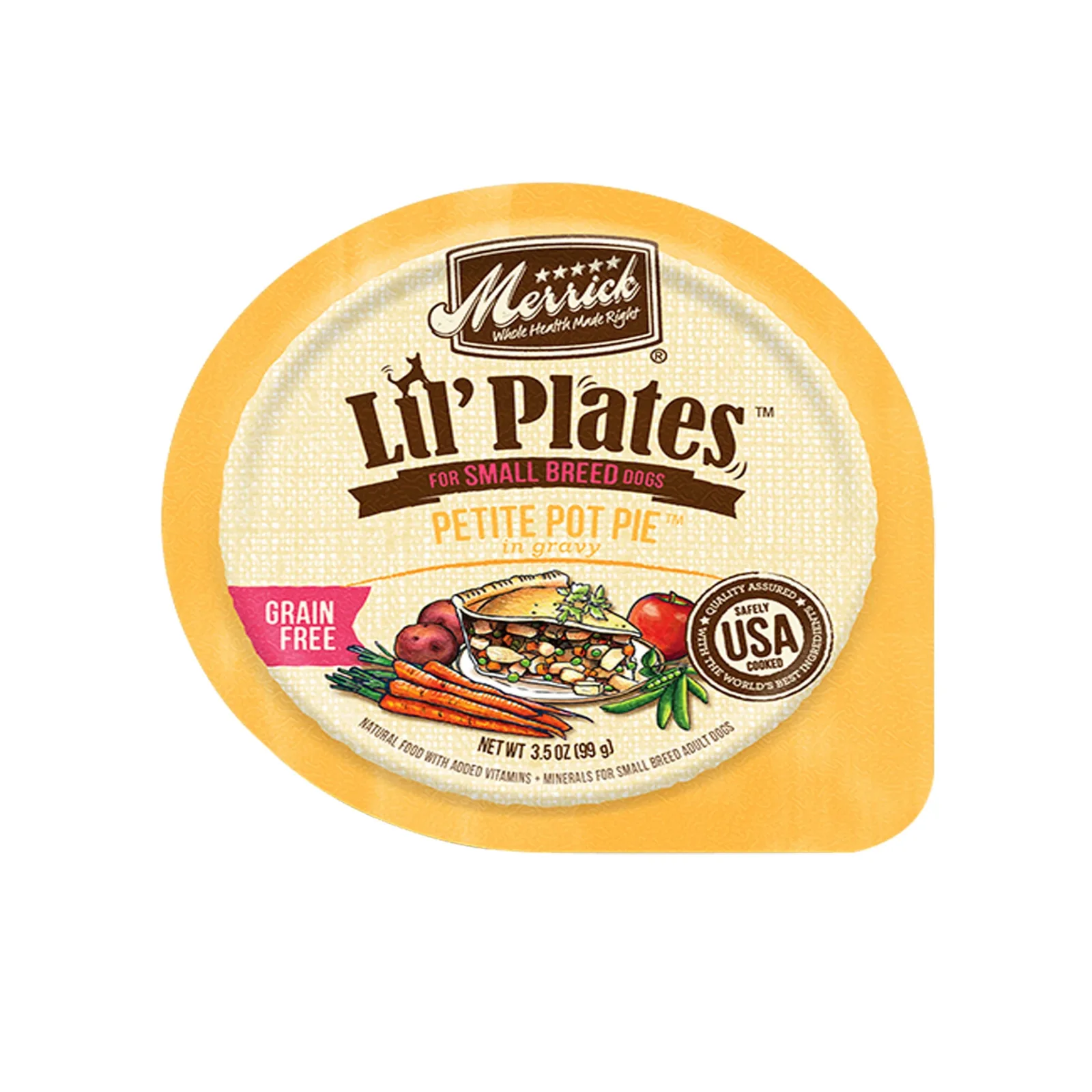 Merrick Lil Plates Grain-Free Petite Pot Pie Dog Food 3.5 oz. 12 ct