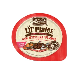 Merrick Lil Plates Grain-Free Teeny Texas Steak Tips Dinner 3.5 oz. 12 ct