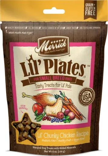 Merrick Lil Plates Lil' Chunky Chicken Recipe Training Treats 5oz {L-1} 295594